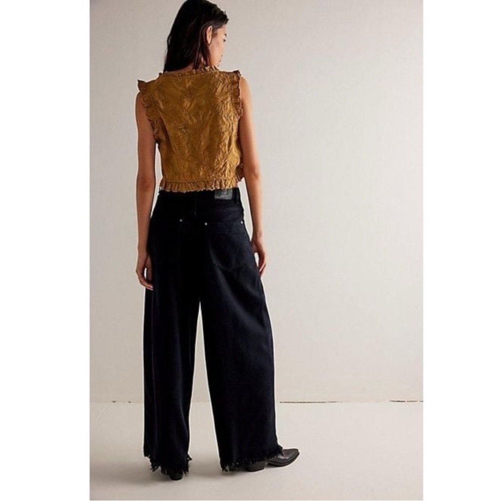 Free People Old West Slouchy Jeans in Blue Black Size 31 NWT - Picture 7 of 15